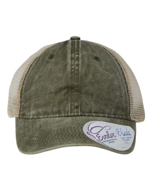 Women's Washed Mesh-Back Cap