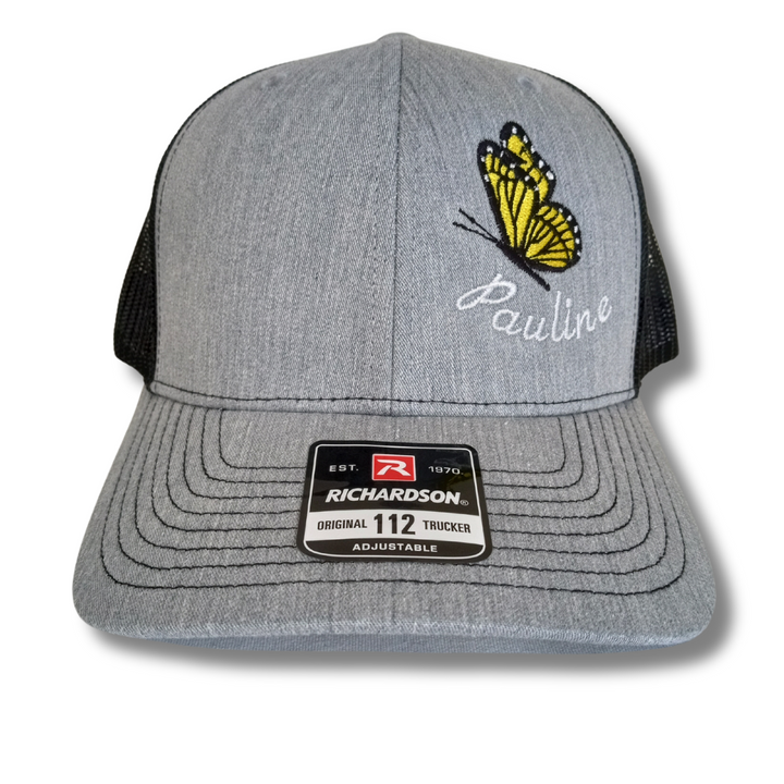 PERSONALIZED Monarch Butterfly Name Hat