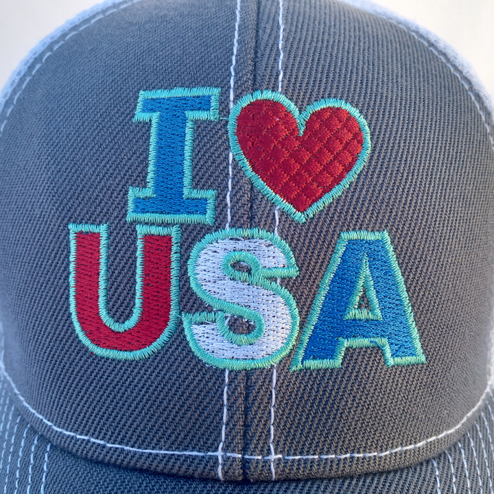 I Love the USA Trucker Hat