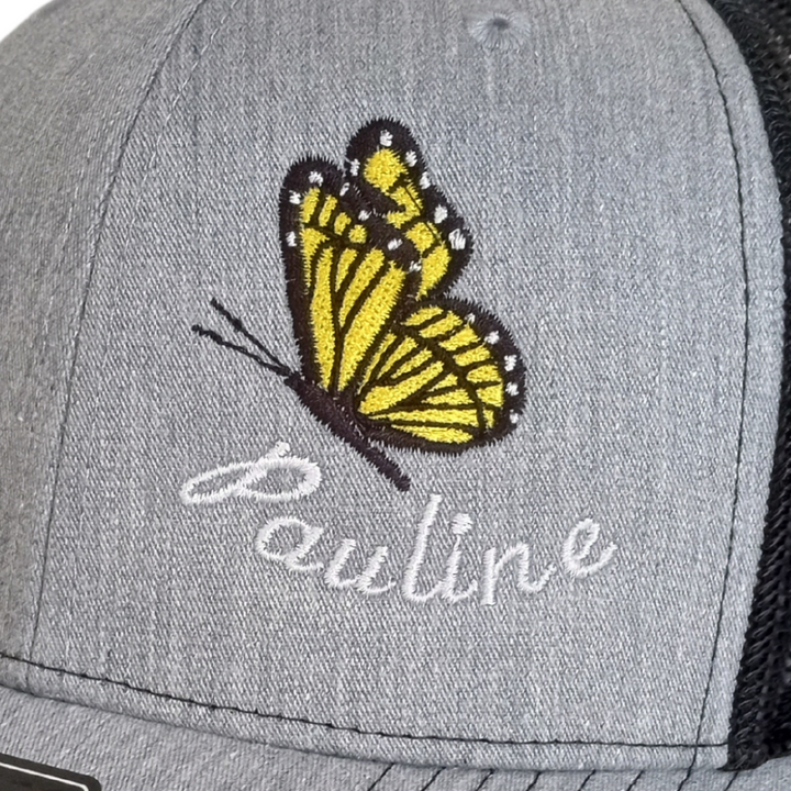 PERSONALIZED Monarch Butterfly Name Hat