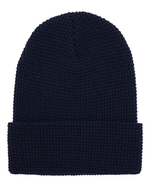 YP Classics Waffle Cuffed Knit Beanie 2501K