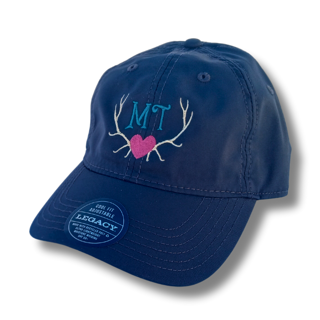 Montana Heart Antler Hat --- Legacy Performance Hiking Style – Your Hats MT
