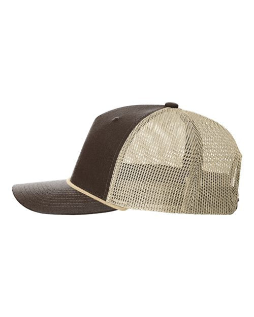 Richardson Five-Panel Trucker with Rope Cap 112FPR