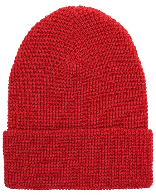 YP Classics Waffle Cuffed Knit Beanie 2501K