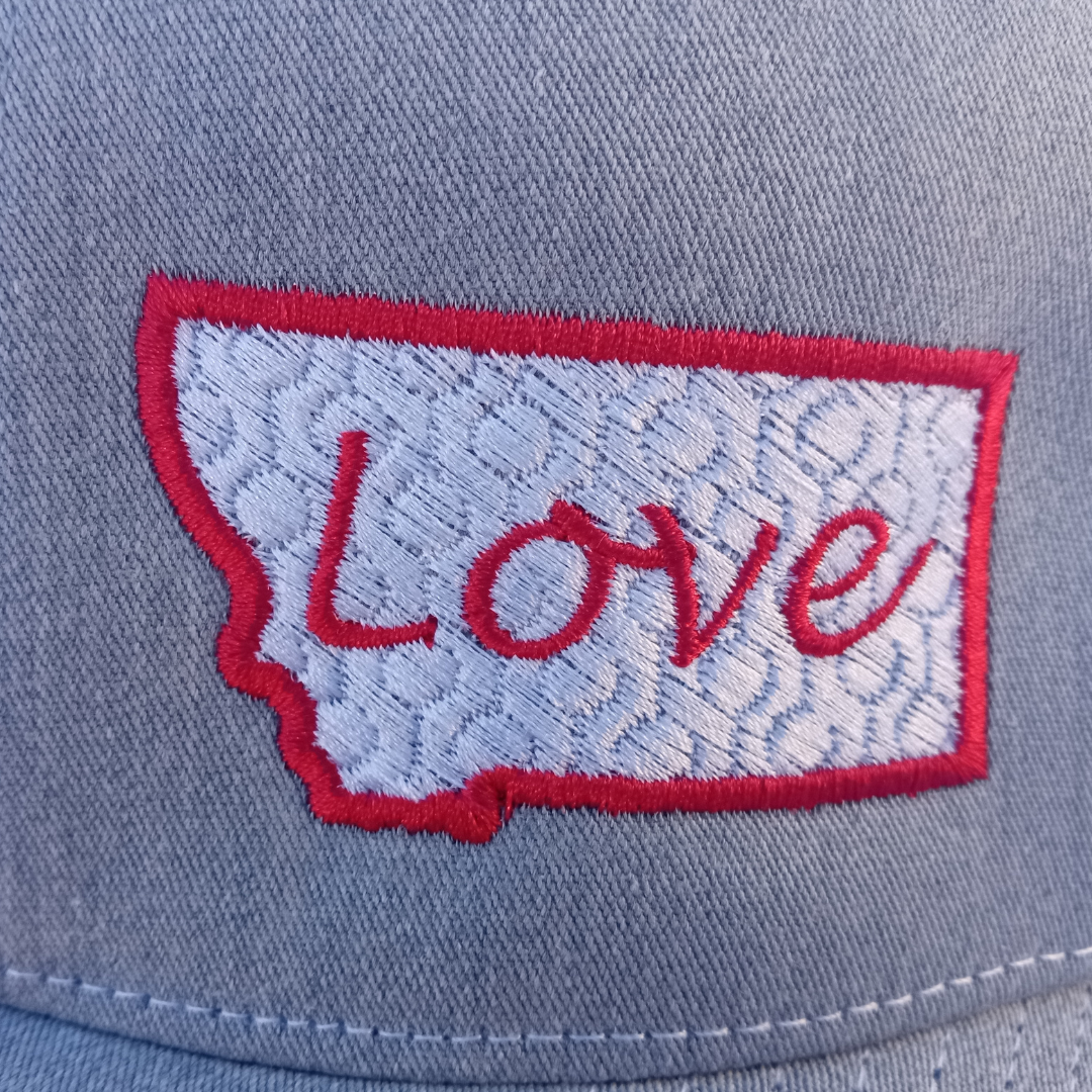 PERSONALIZED State "LOVE" Embroidered Hat