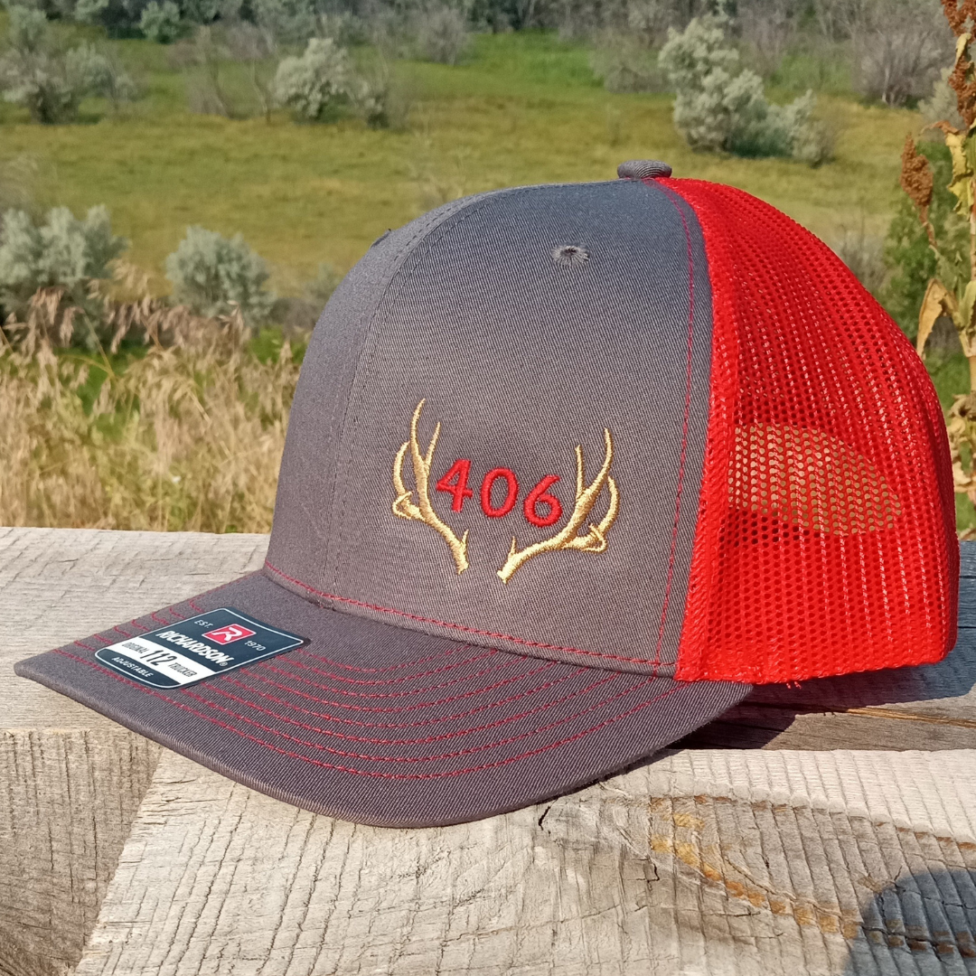 CUSTOM Area Code Deer Antler Trucker Hat