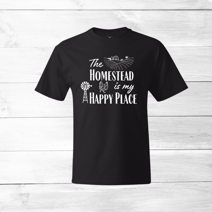 The Homestead is my Happy Place --- USA Grown Cotton T-Shirt