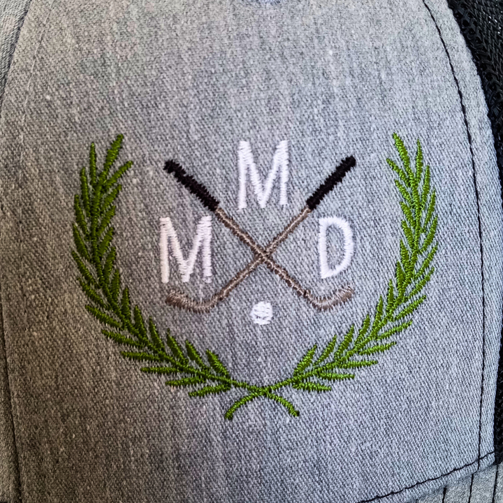 Monogrammed Custom Embroidered Golf Club Hat