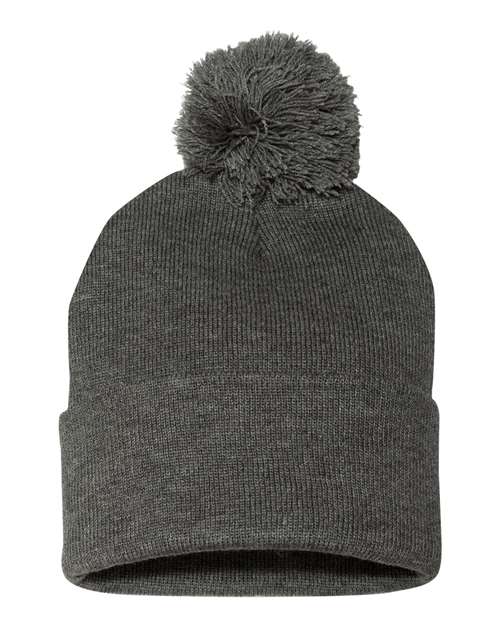 Sportsman 12" Pom-Pom Cuffed Beanie SP15