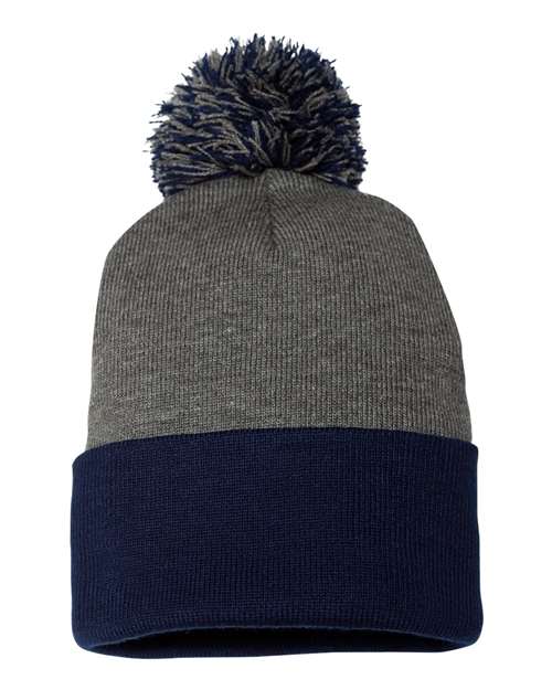 Sportsman 12" Pom-Pom Cuffed Beanie SP15