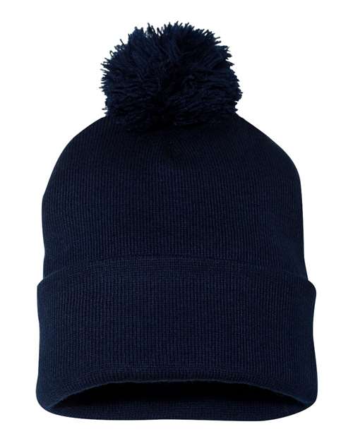 Sportsman 12" Pom-Pom Cuffed Beanie SP15
