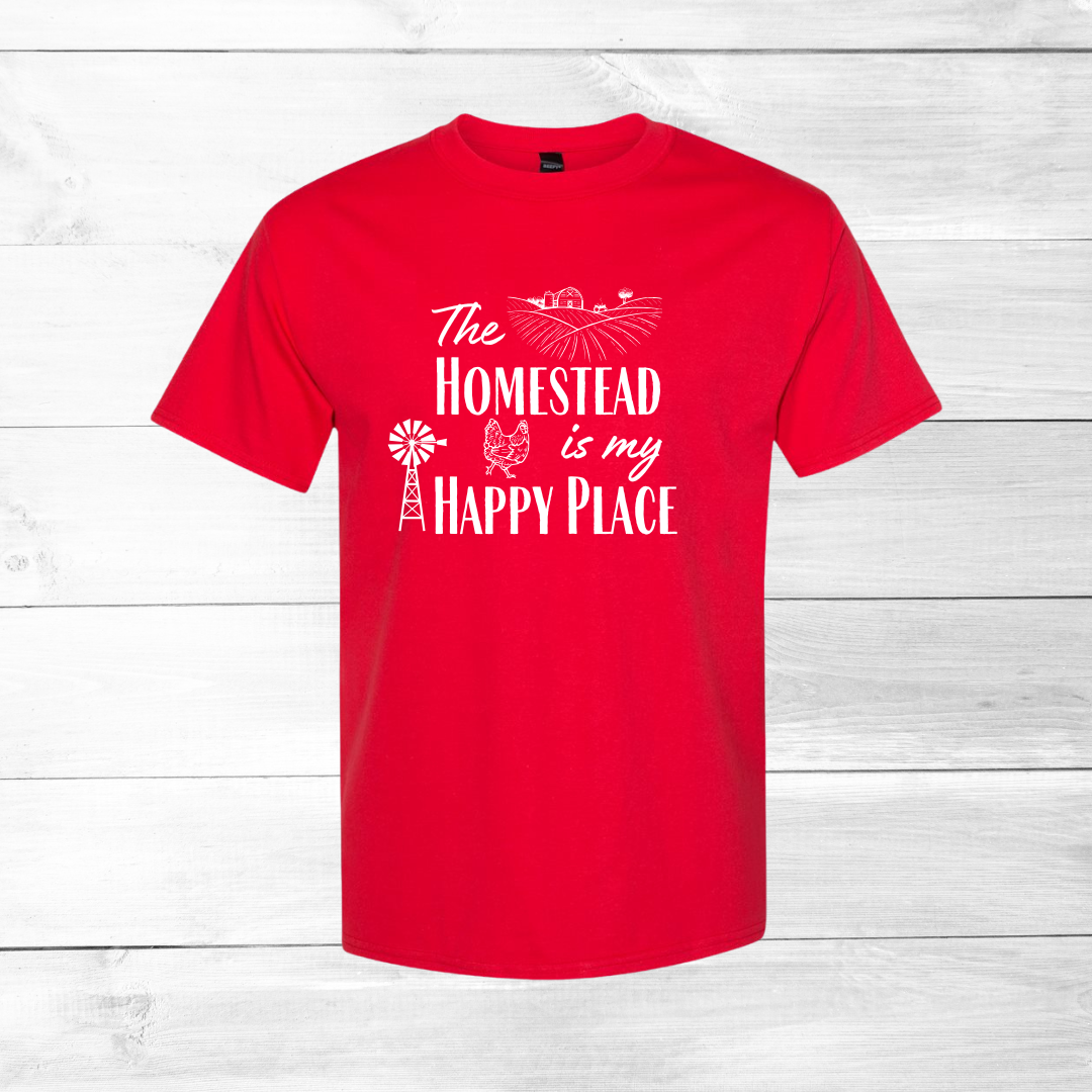 The Homestead is my Happy Place --- USA Grown Cotton T-Shirt