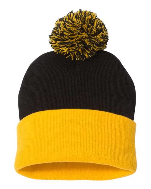 Sportsman 12" Pom-Pom Cuffed Beanie SP15