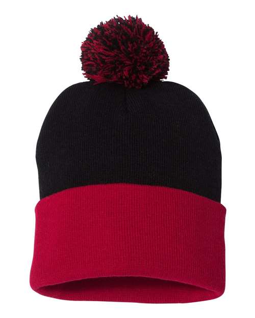 Sportsman 12" Pom-Pom Cuffed Beanie SP15