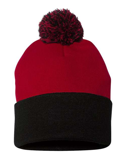 Sportsman 12" Pom-Pom Cuffed Beanie SP15
