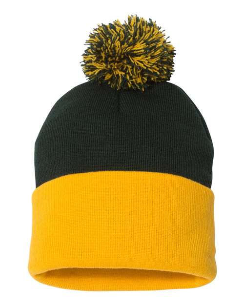 Sportsman 12" Pom-Pom Cuffed Beanie SP15
