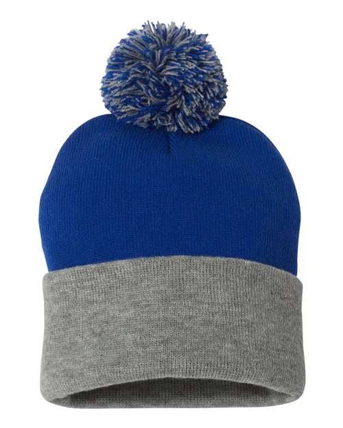 Sportsman 12" Pom-Pom Cuffed Beanie SP15