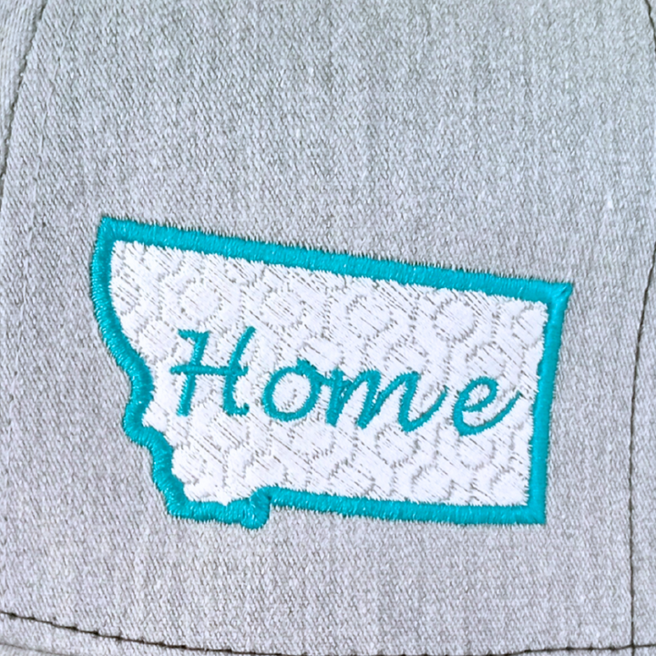 PERSONALIZED "HOME" State Embroidered Hat