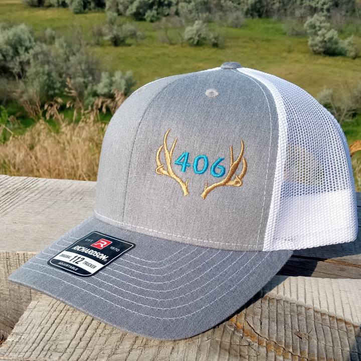 CUSTOM Area Code Deer Antler Trucker Hat