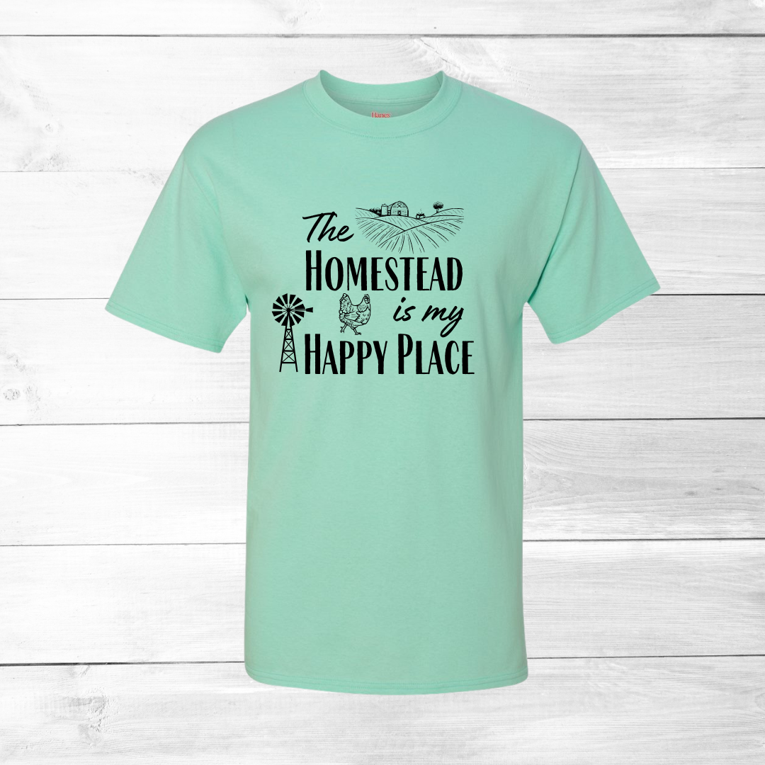 The Homestead is my Happy Place --- USA Grown Cotton T-Shirt