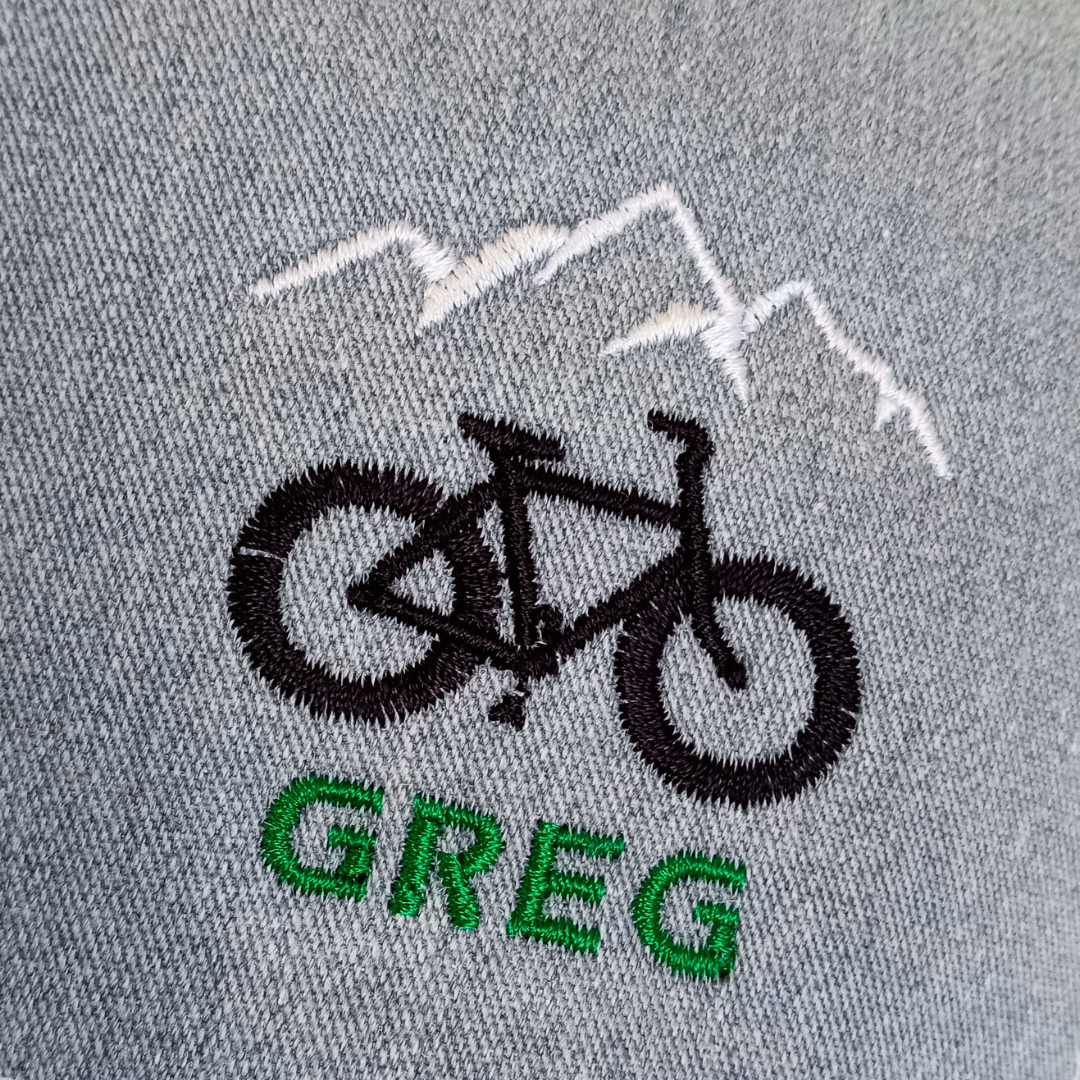 PERSONALIZED Mountain Bike Name Hat