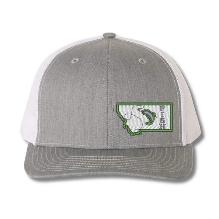 PERSONALIZED Montana State Embroidered Fish Hat