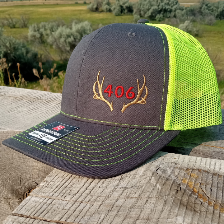 CUSTOM Area Code Deer Antler Trucker Hat