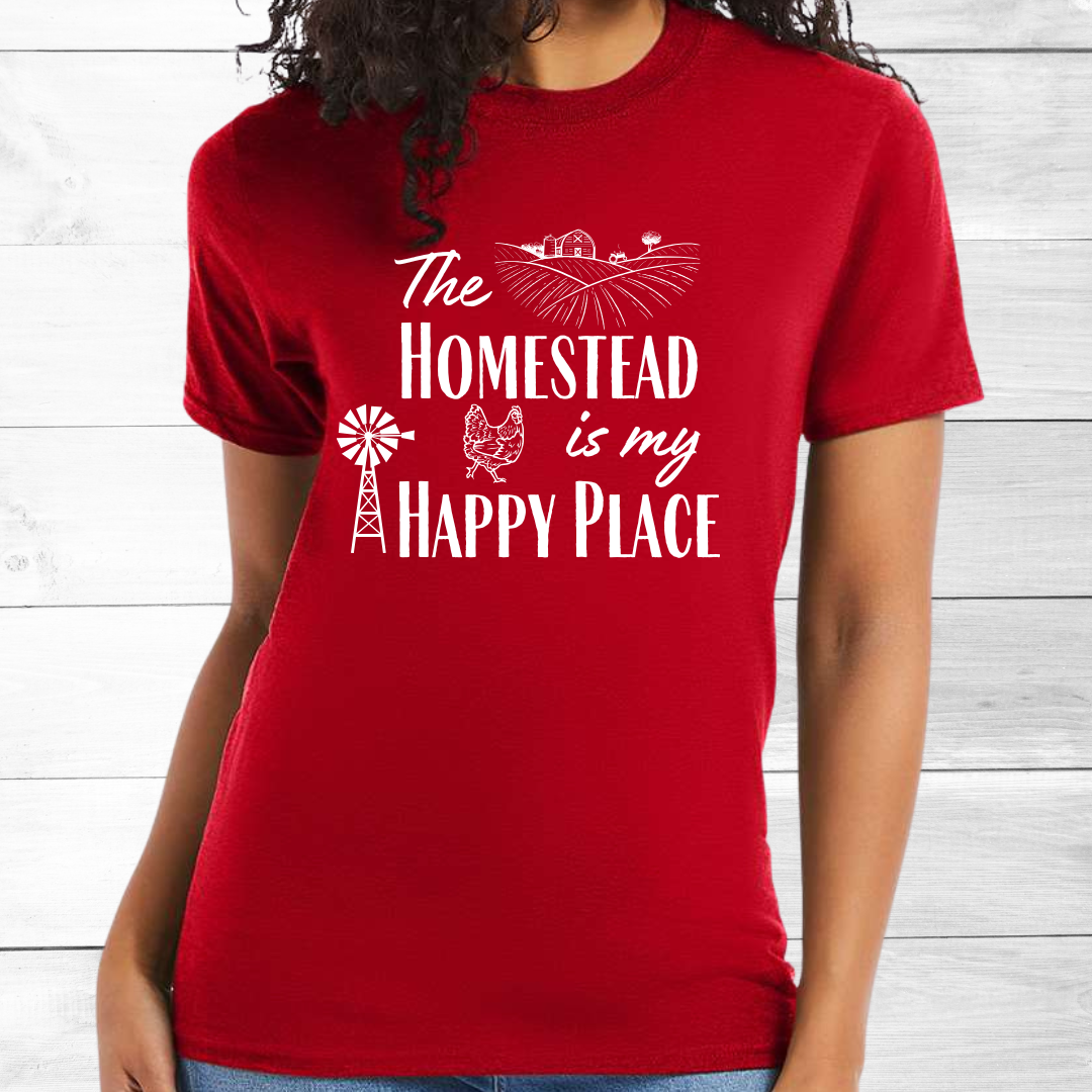 The Homestead is my Happy Place --- USA Grown Cotton T-Shirt