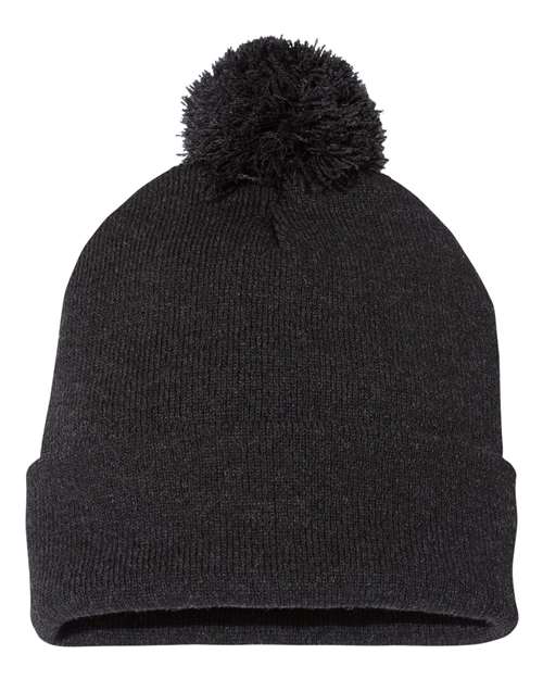 Sportsman 12" Pom-Pom Cuffed Beanie SP15
