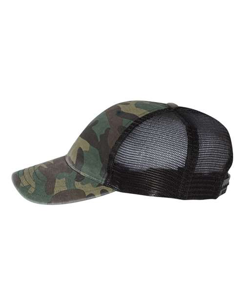 Richardson Garment Washed Printed Trucker Cap 111P