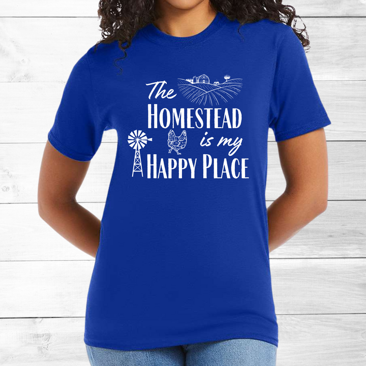 The Homestead is my Happy Place --- USA Grown Cotton T-Shirt