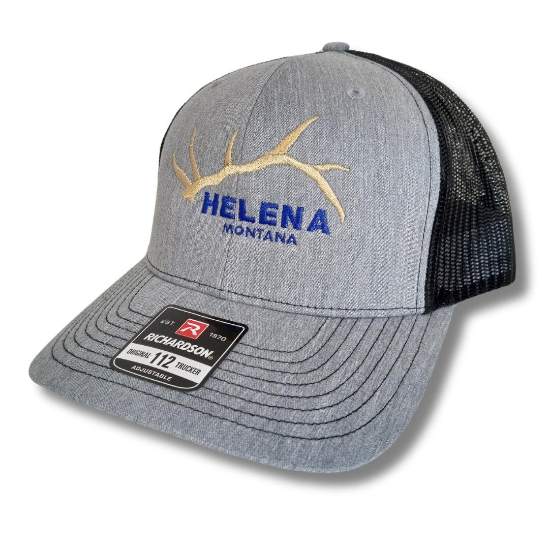 PERSONALIZED City and State Elk Antler Hat