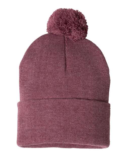 Sportsman 12" Pom-Pom Cuffed Beanie SP15