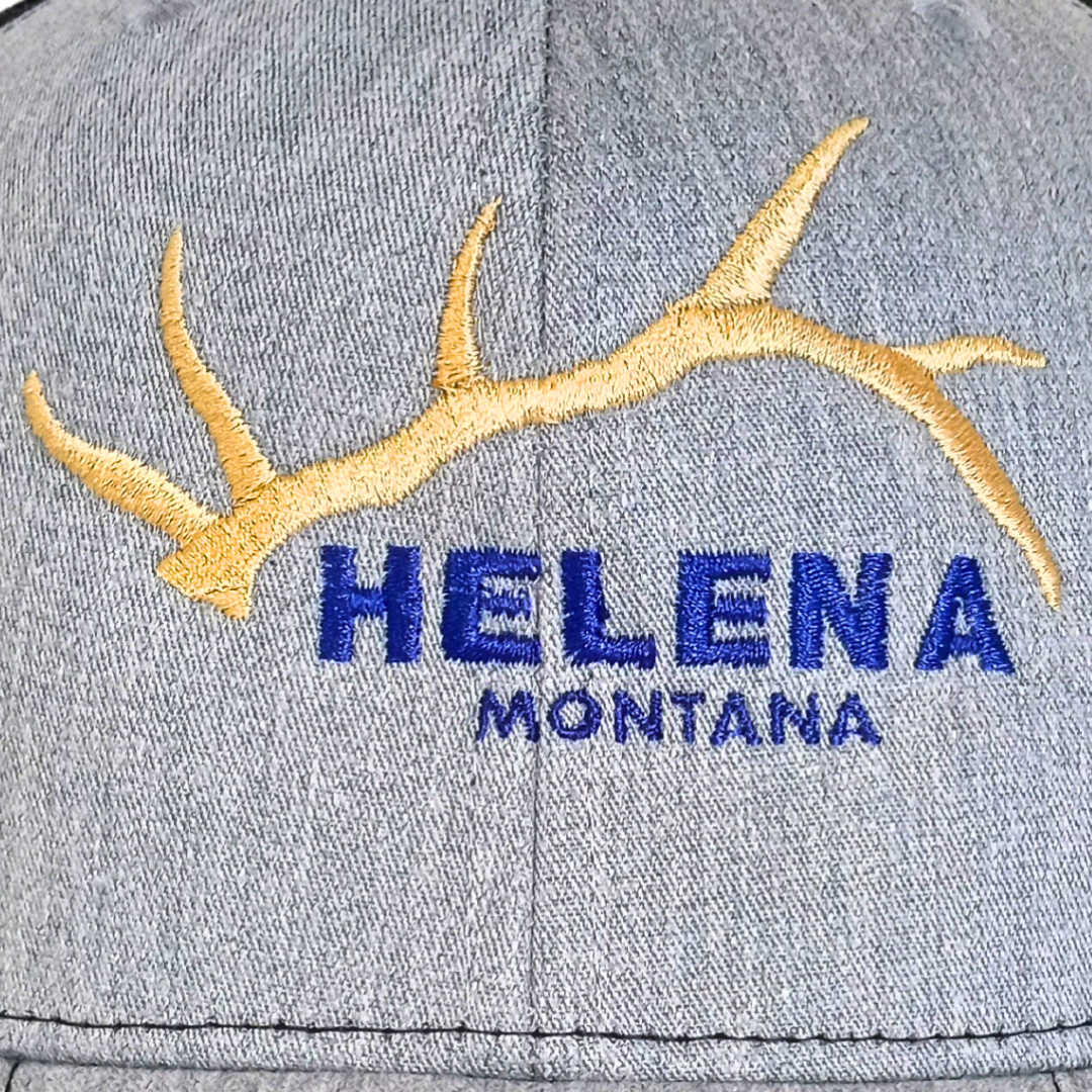 PERSONALIZED City and State Elk Antler Hat