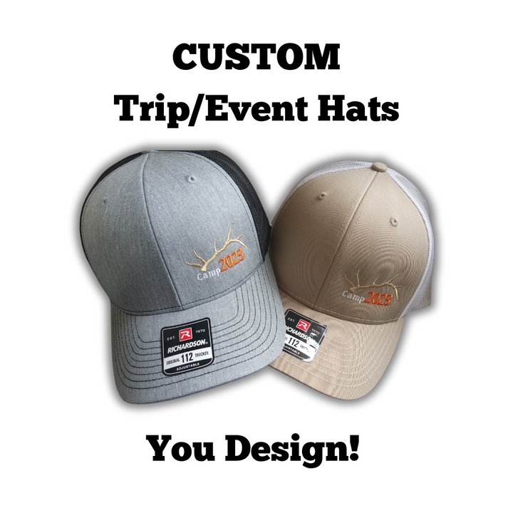 CUSTOM Trip/Event Hats --- You Design