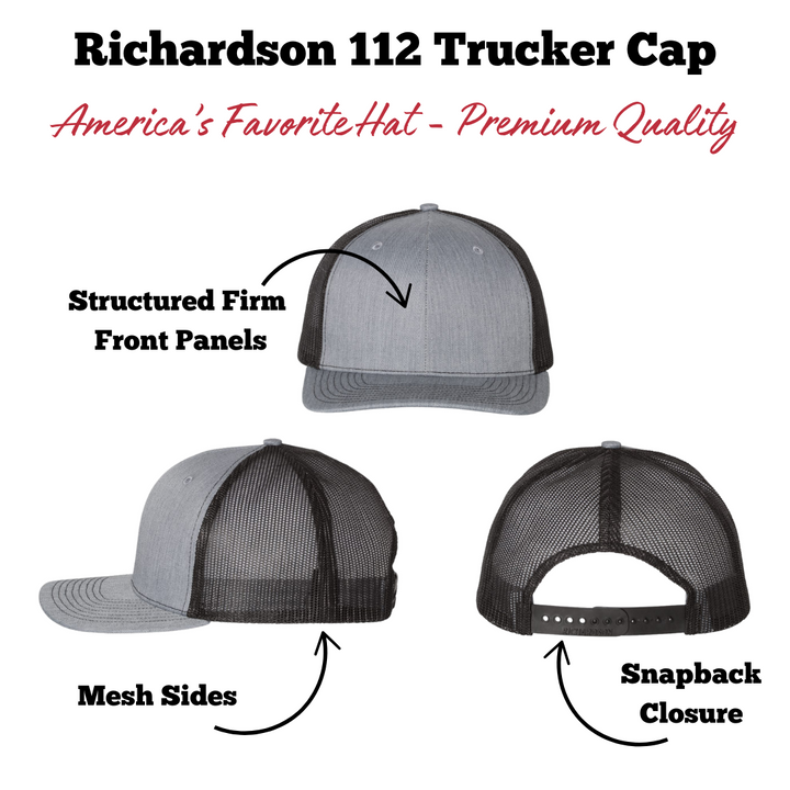 richardson 112 cap features for custom embroidered logo gear near me