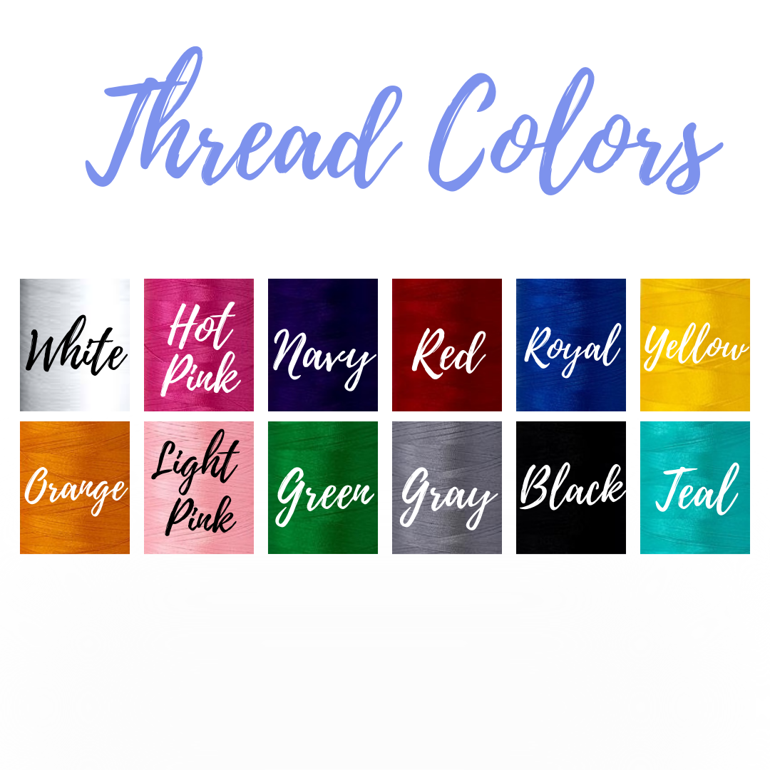 12 thread color options for Family Fishing Hat