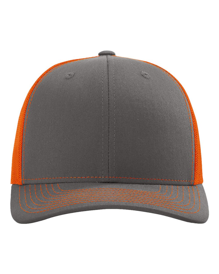 Orange and Gray Richardson 112 Trucker Cap