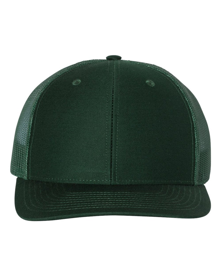 What is the most popular placement for a logo on a Richardson 112 Cap