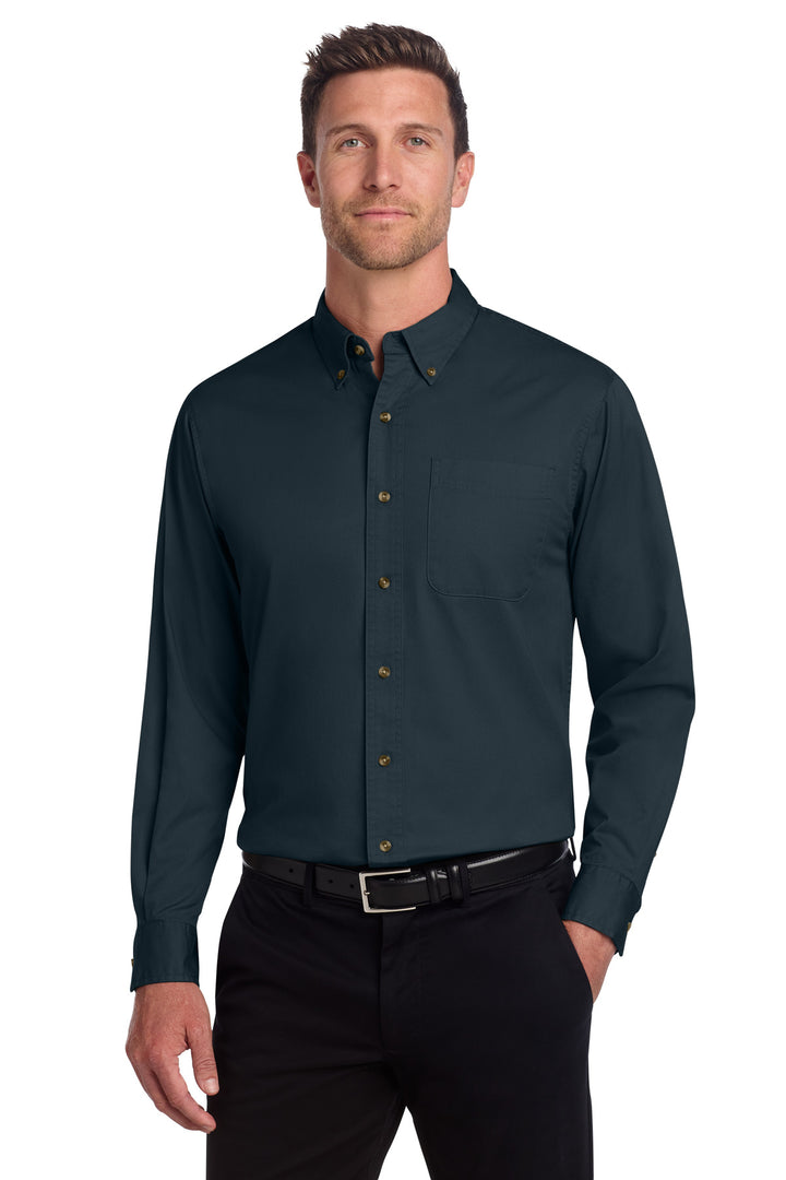 Port Authority Tall Long Sleeve Twill Shirt.  TLS600T