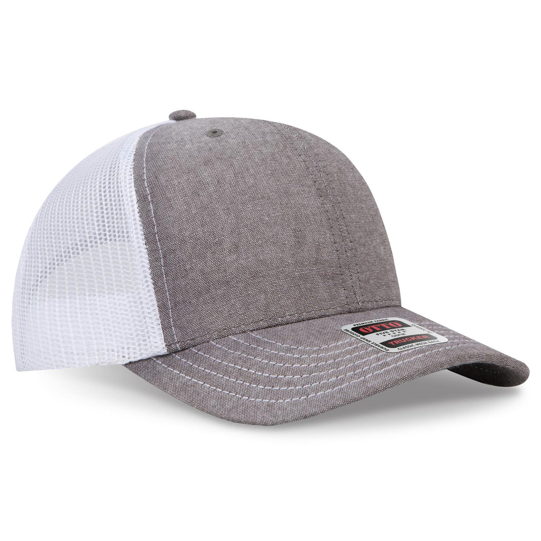 OTTO CAP 6 Panel Mid Profile Mesh Back Trucker Hat