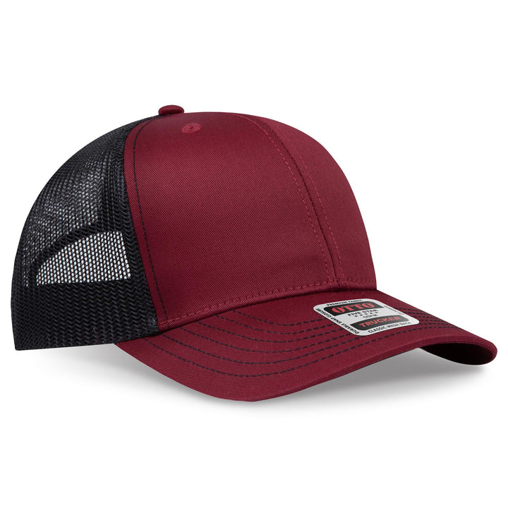 OTTO CAP 6 Panel Mid Profile Mesh Back Trucker Hat