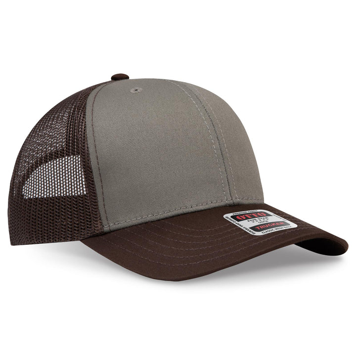 OTTO CAP 6 Panel Mid Profile Mesh Back Trucker Hat