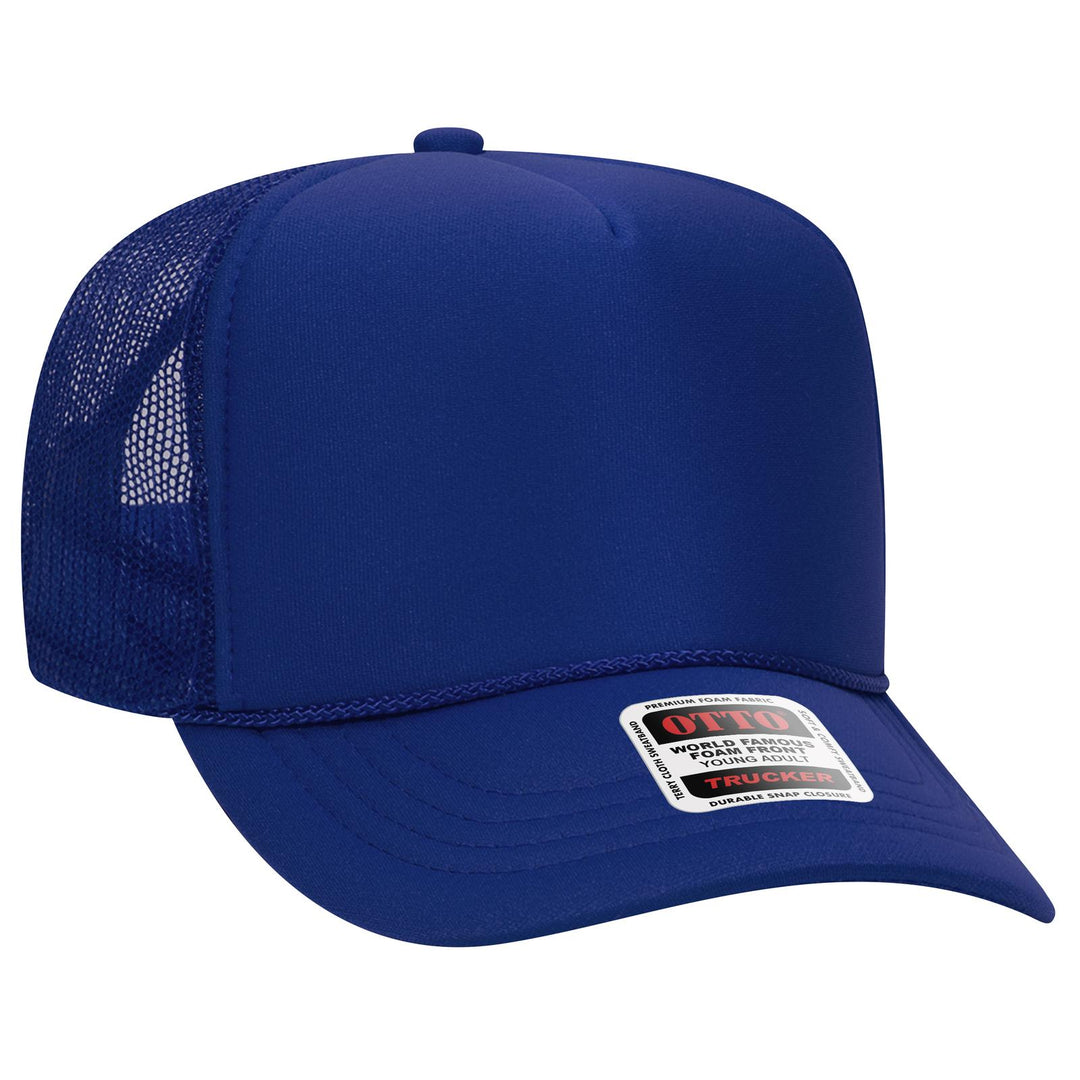OTTO CAP 5 Panel High Crown Mesh Back Trucker Hat