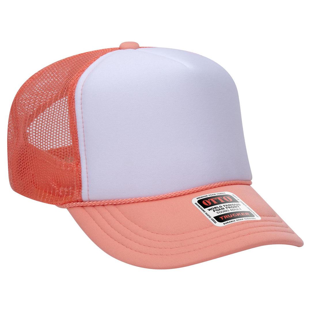 OTTO CAP 5 Panel High Crown Mesh Back Trucker Hat