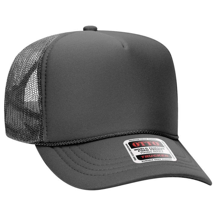 OTTO CAP 5 Panel High Crown Mesh Back Trucker Hat