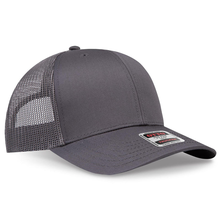 OTTO CAP 6 Panel Mid Profile Mesh Back Trucker Hat