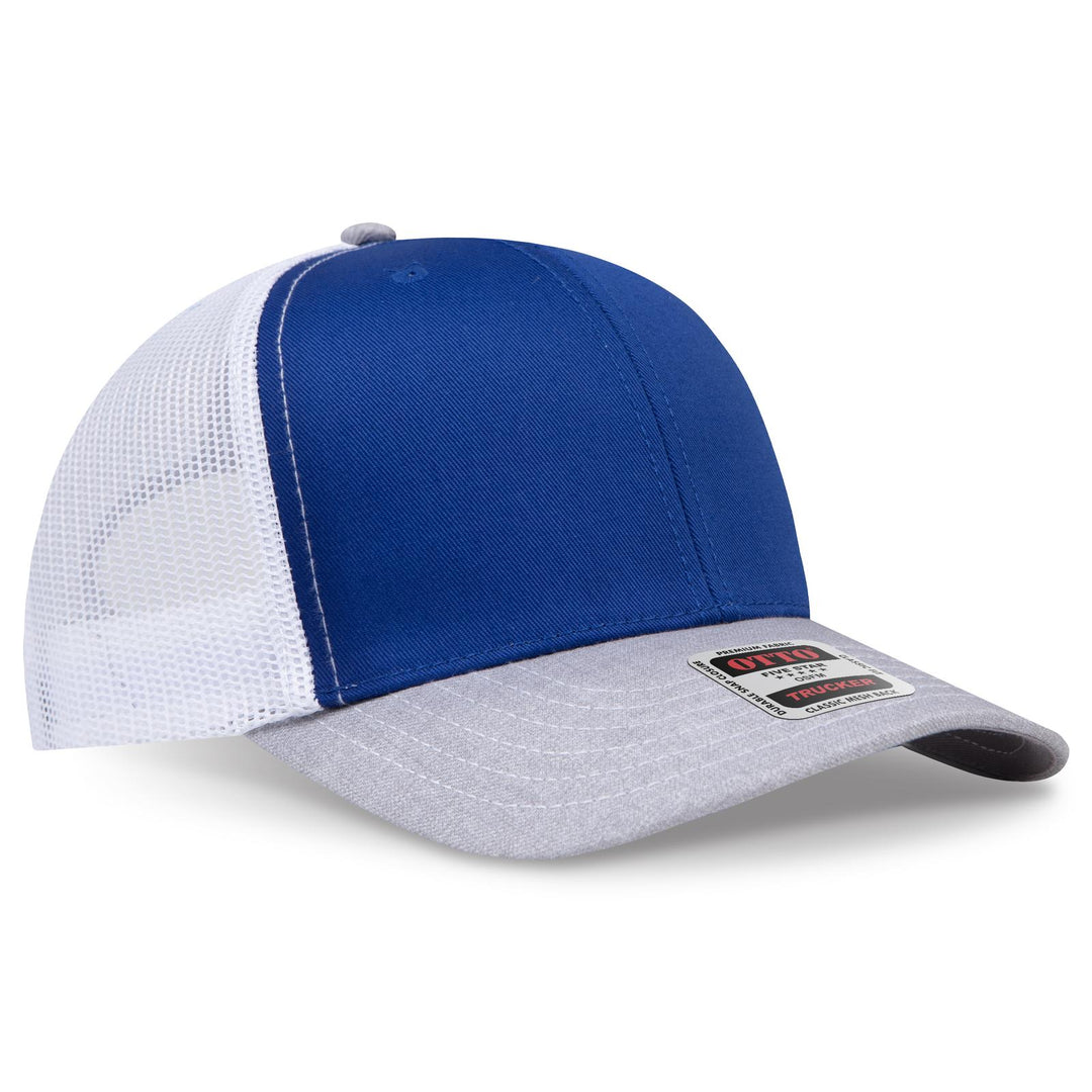 OTTO CAP 6 Panel Mid Profile Mesh Back Trucker Hat