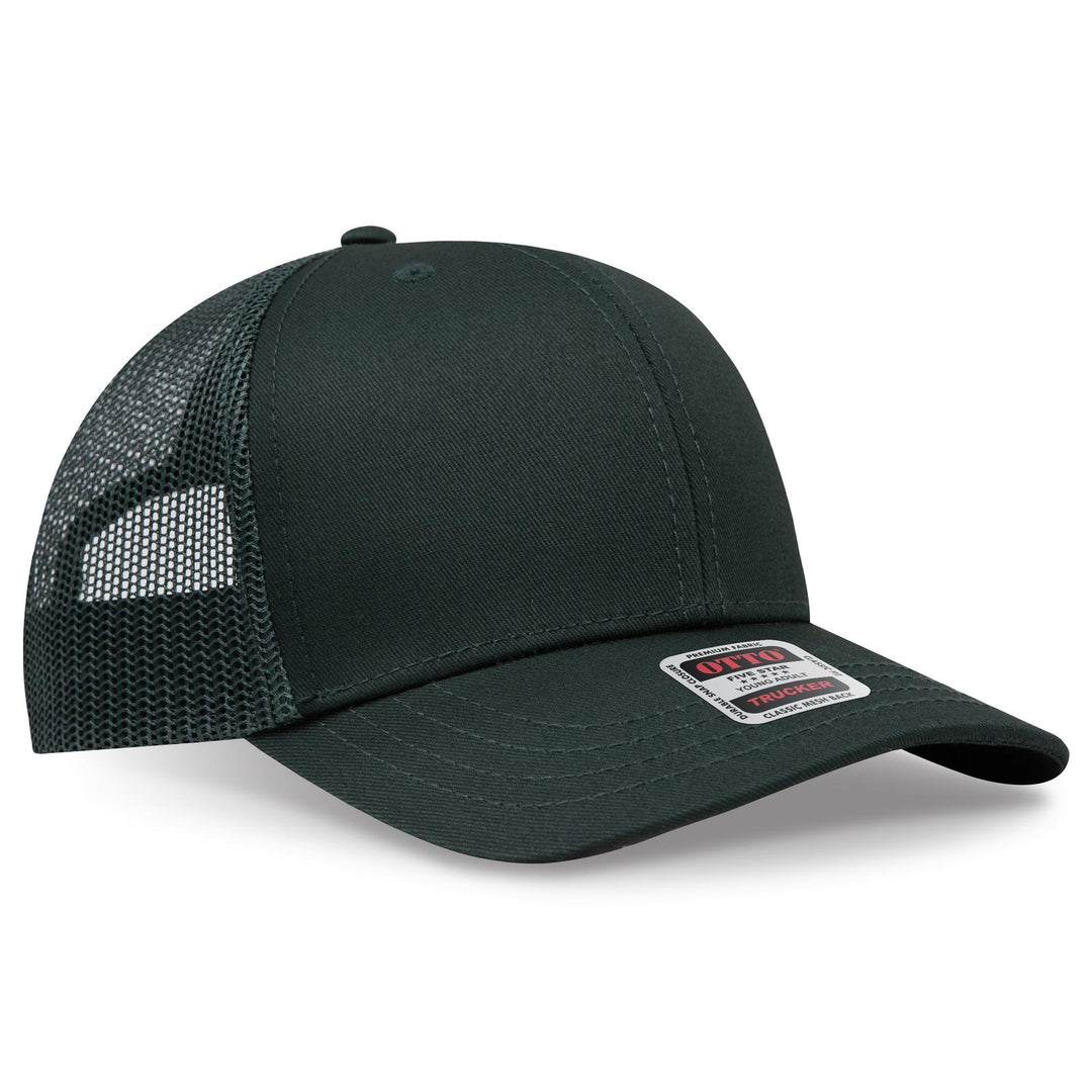OTTO CAP 6 Panel Mid Profile Mesh Back Trucker Hat