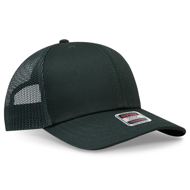 OTTO CAP 6 Panel Mid Profile Mesh Back Trucker Hat